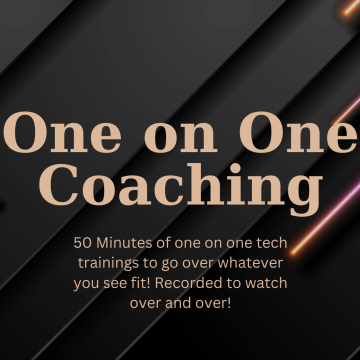 Training - One on One Tech Training!